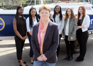 Tracy Edwards and GCA Sailing VIth Formers